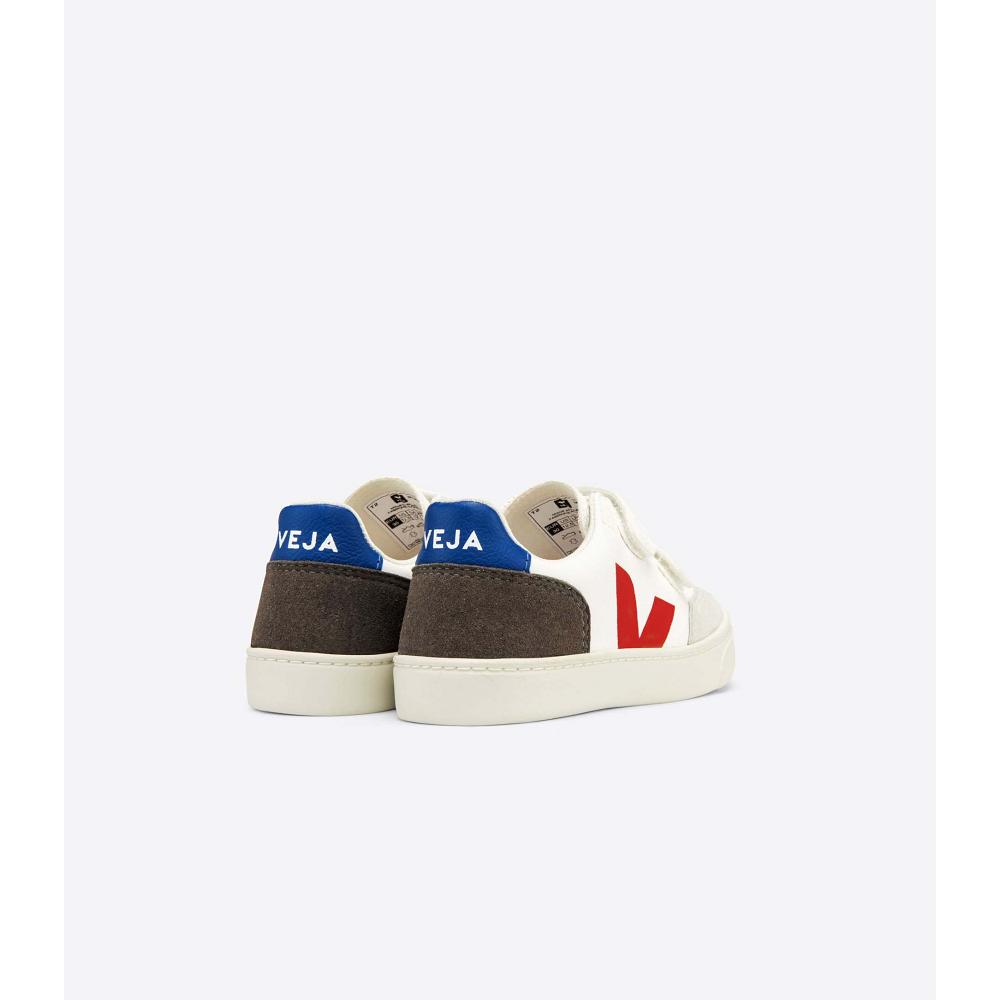 Veja V-12 CHROMEFREE Tenisky Detske White/Grey | SK 887PJJ